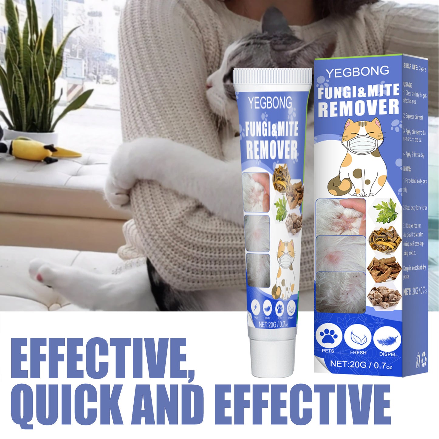 Pet Anti-mite Cream Skin Anti-itching Cat External Care